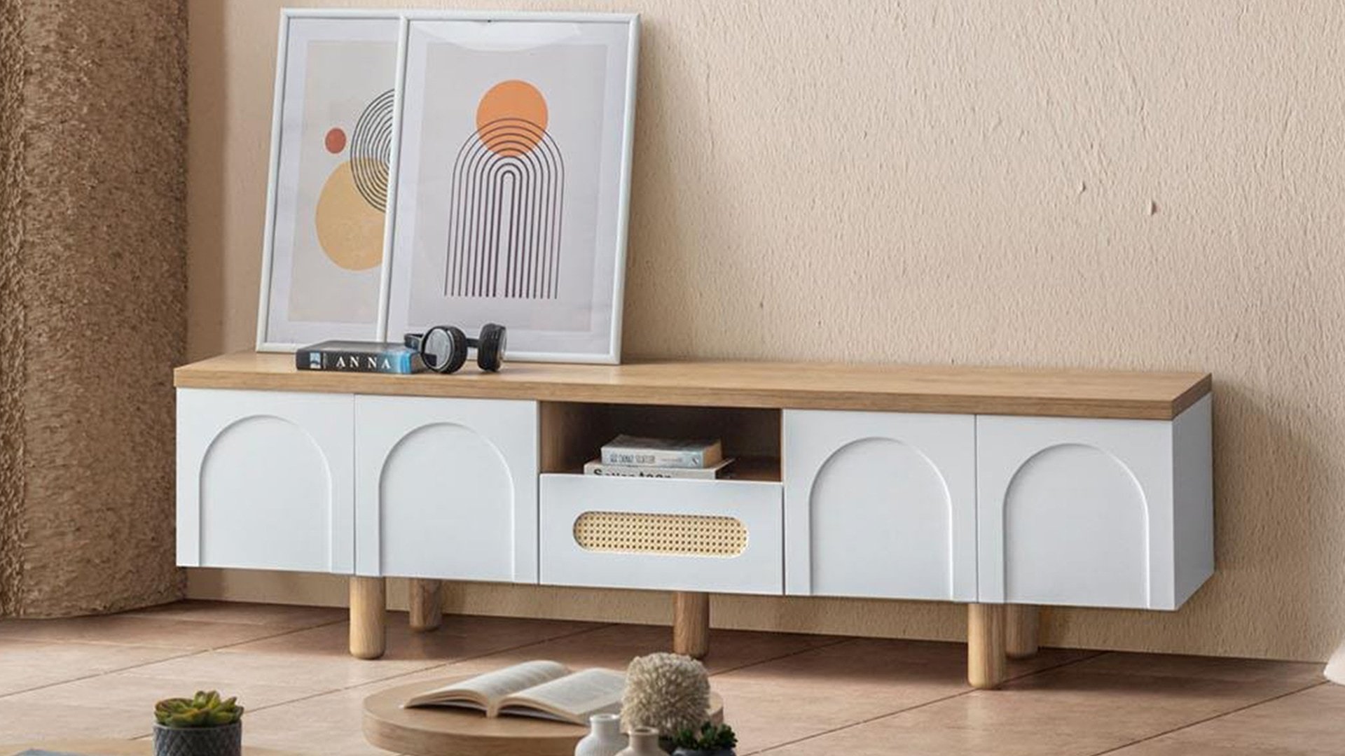 Siena Tv Ünitesi Beyaz 205 cm