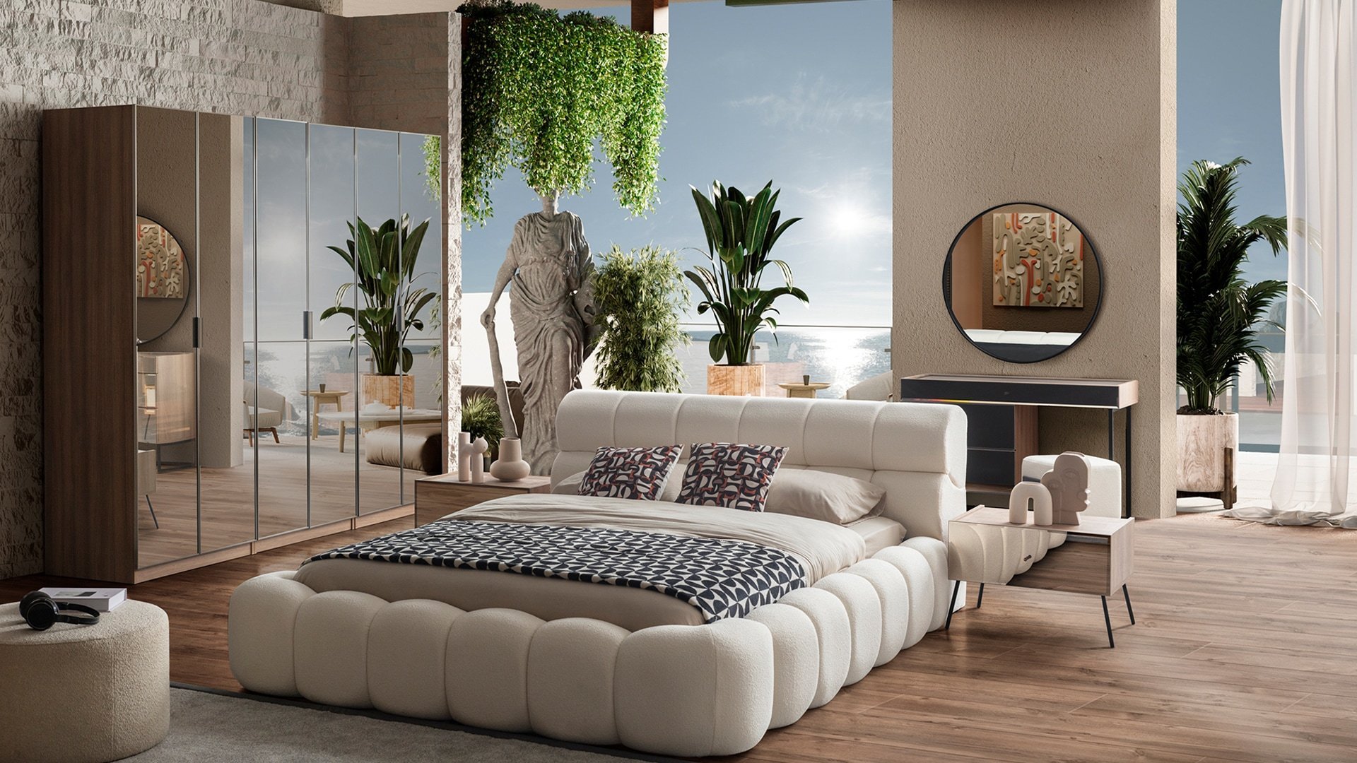 Bronze Ceviz Yatak Odası