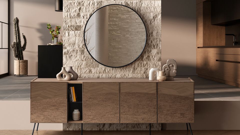 Bronze Ceviz Yemek Odası