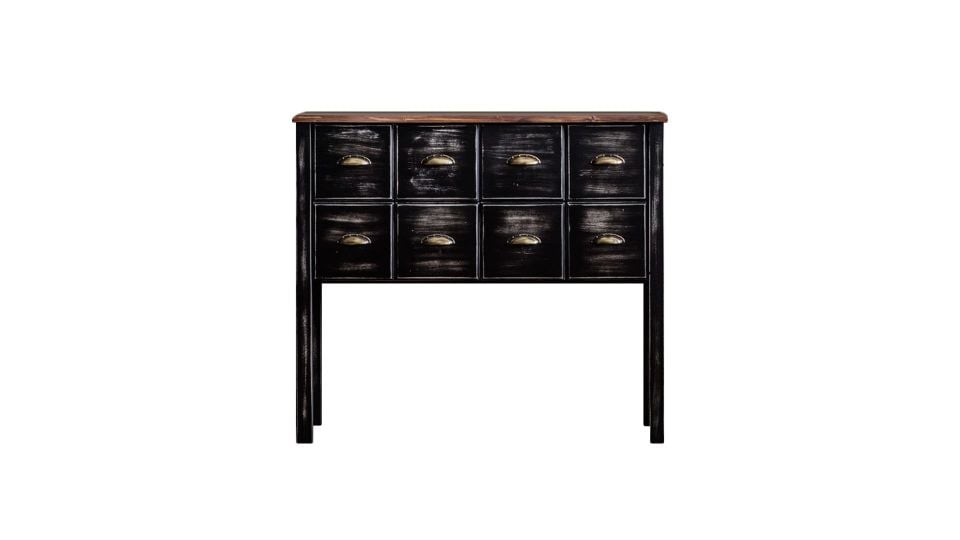 Salt Dresuar 8 Çekmeceli Siyah