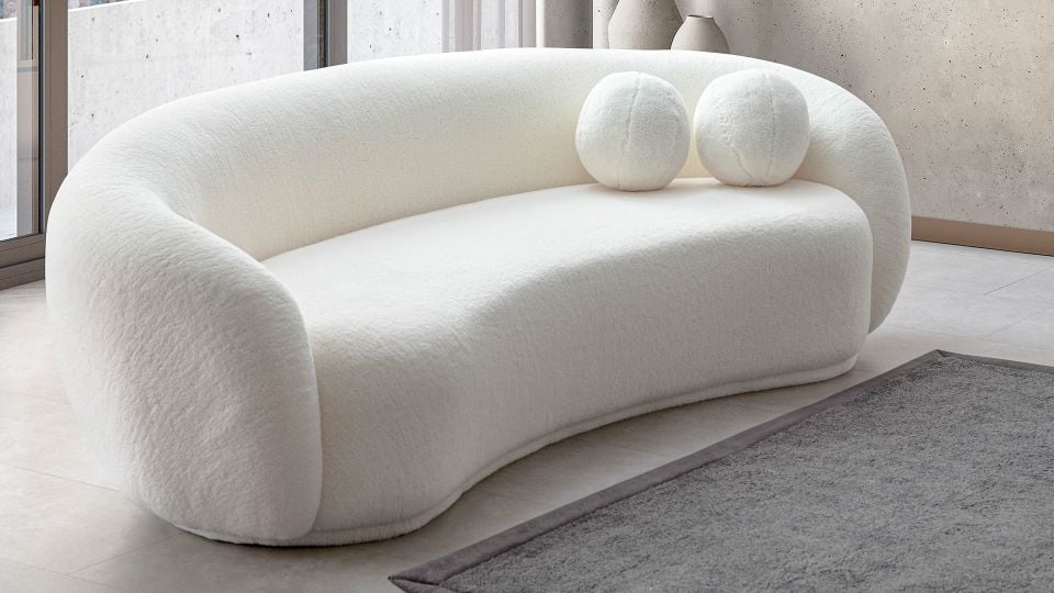 Lumy Teddy Fasülye Üçlü Koltuk