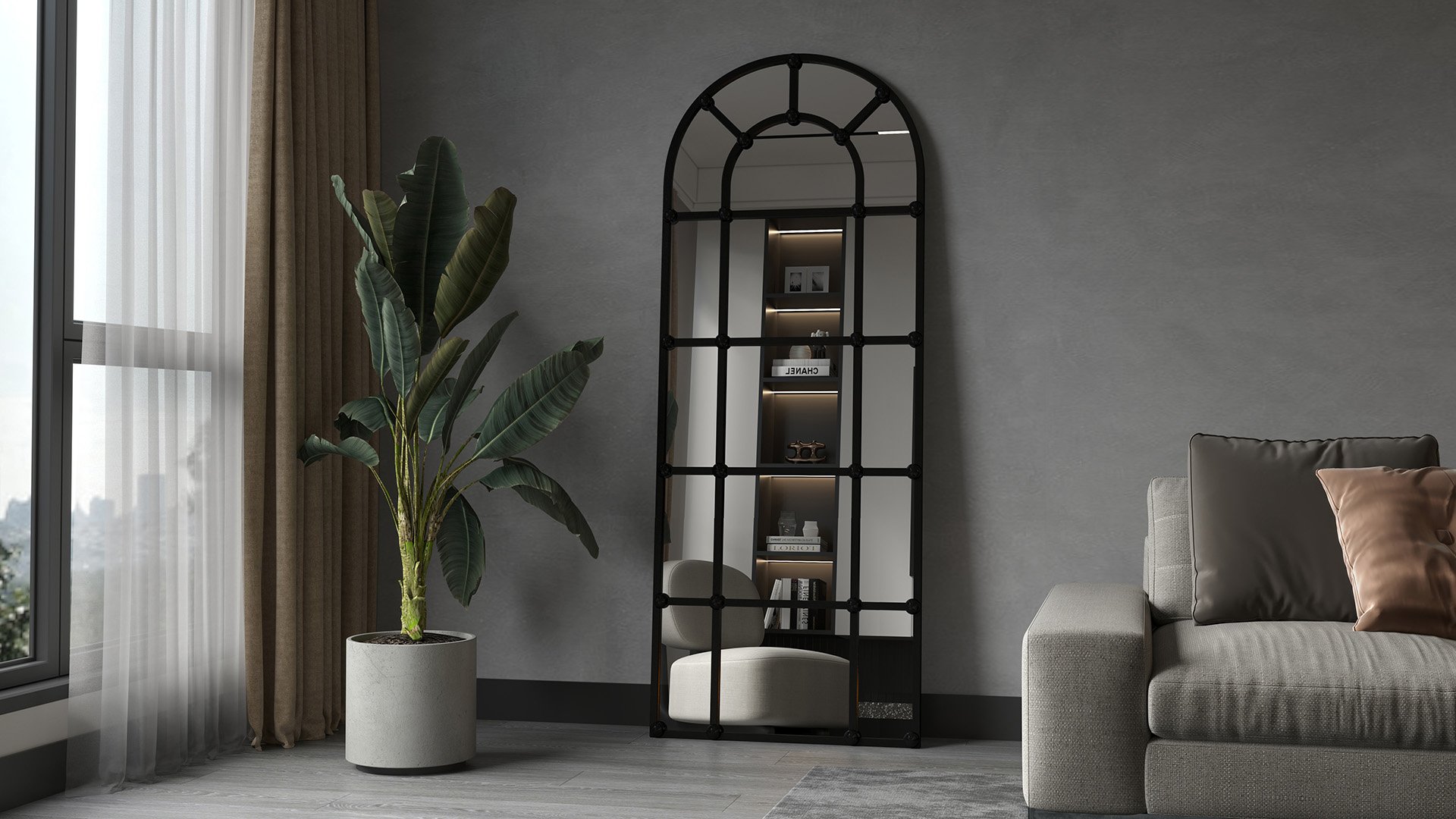 Ovalis Dar Boy Aynası