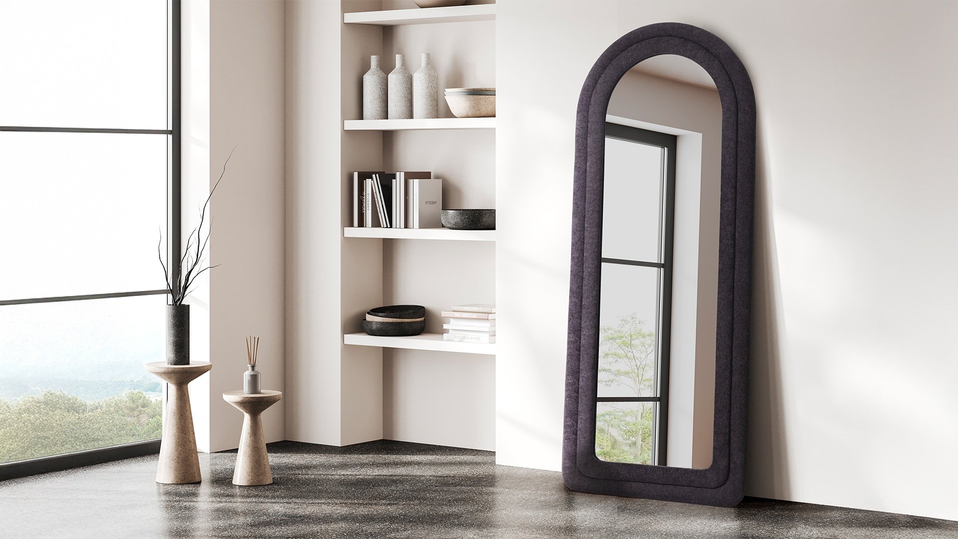 Doğa Dalgalı Çerçeveli 90x190