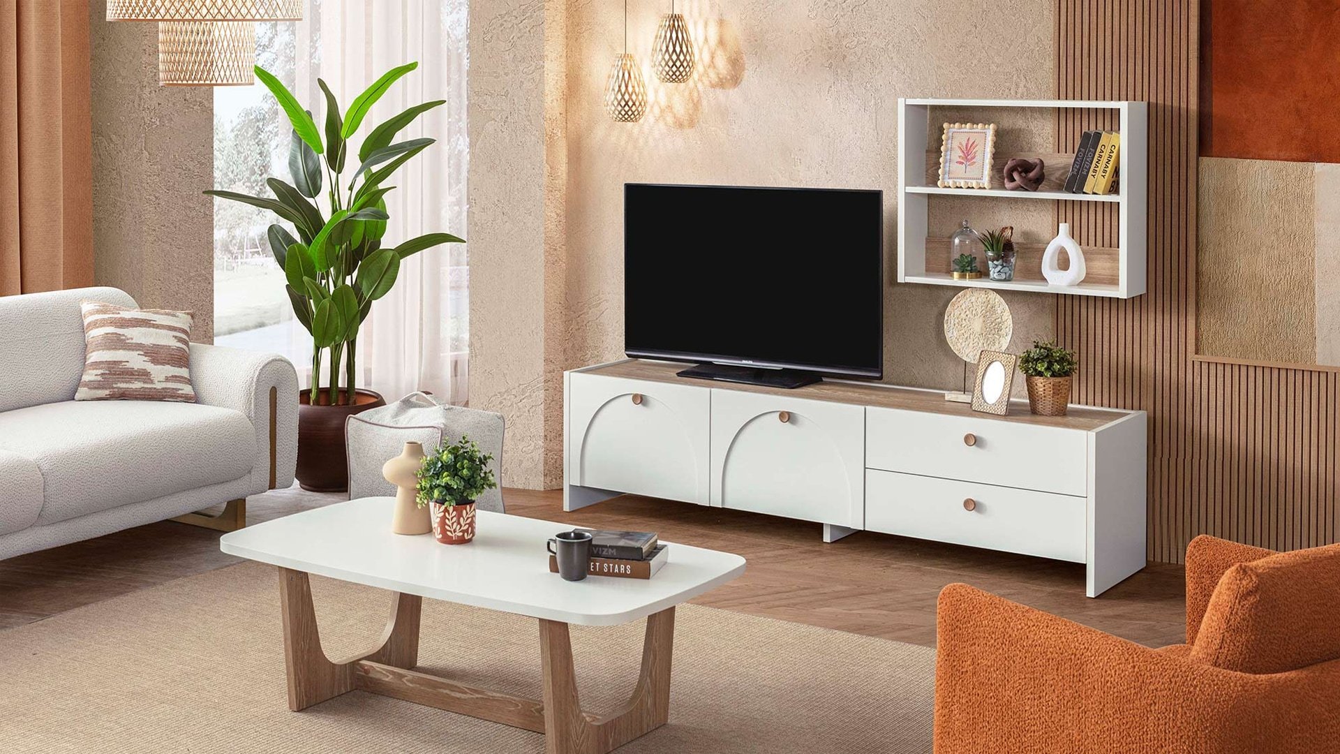 Lenora Tv Ünitesi - Beyaz