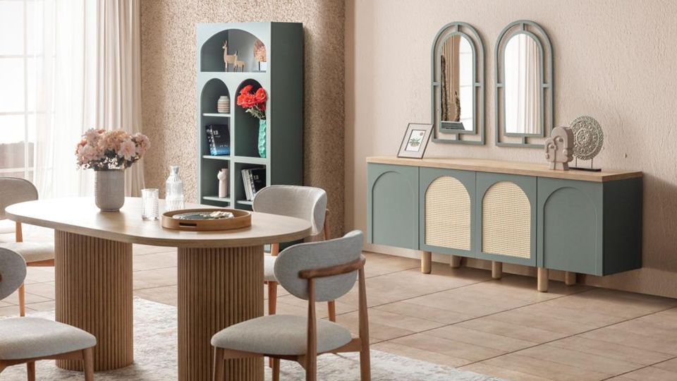 Siena Yeşil Modern Yemek Odası Takımı