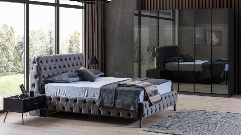 Bronze Antrasit Yatak Odası