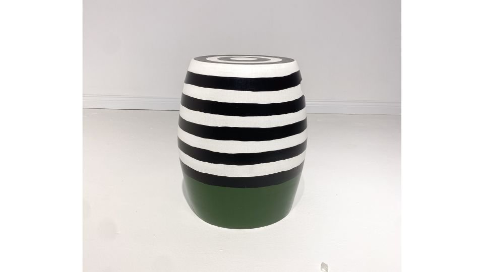 Sinona Seramik Sehpa Yeşil Siyah