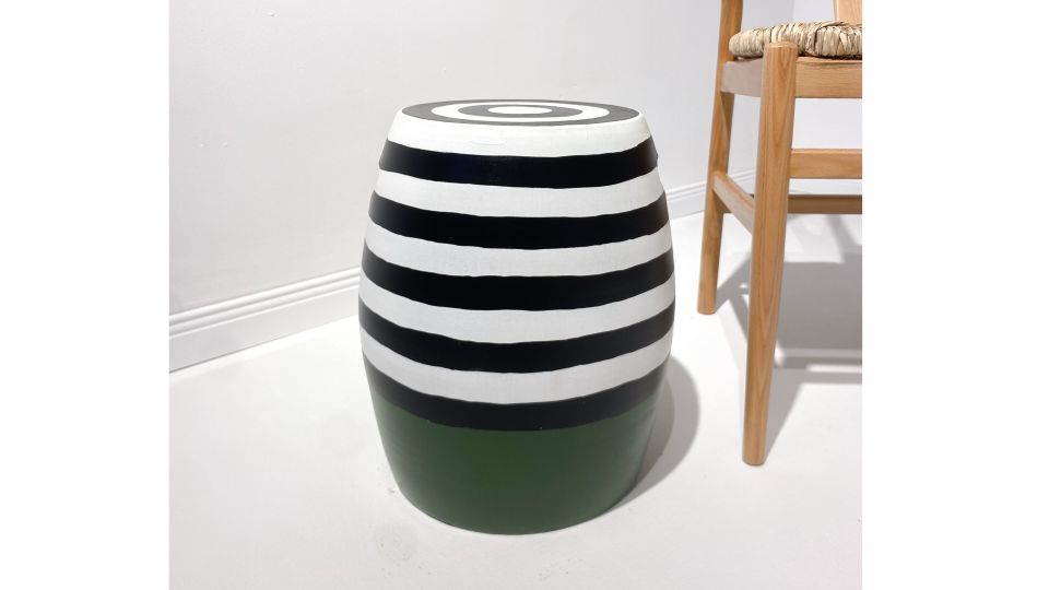 Sinona Seramik Sehpa Yeşil Siyah