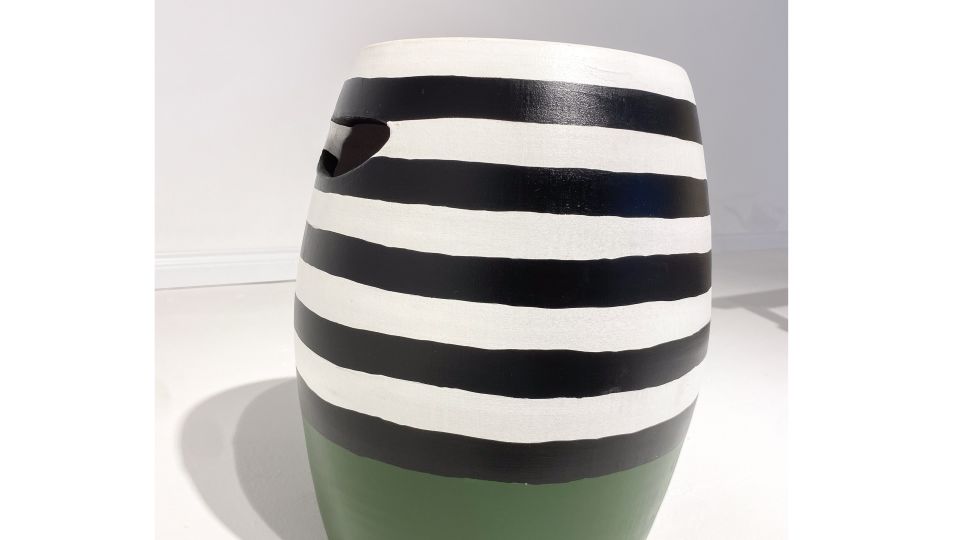 Sinona Seramik Sehpa Yeşil Siyah