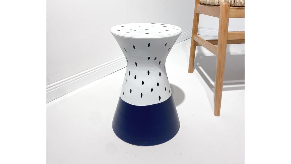 Luna Seramik Sehpa Mavi