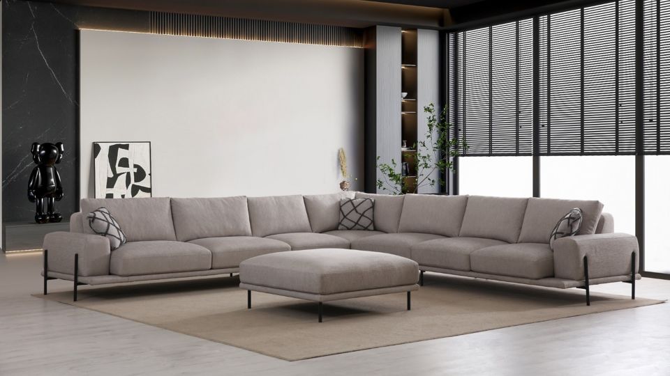 Eos Siyah Köşe Koltuk