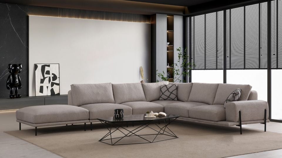 Eos Siyah Köşe Koltuk