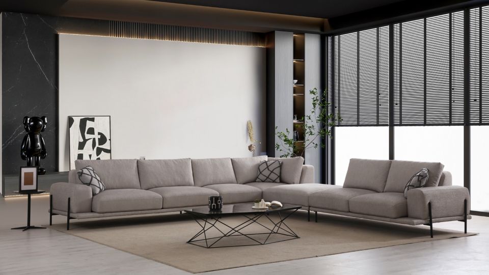 Eos Siyah Köşe Koltuk