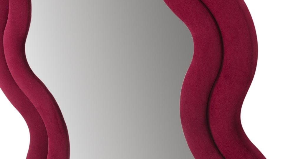 Mundo Dalgalı Çerçeveli 170x65 Cm Oval Boy Aynası