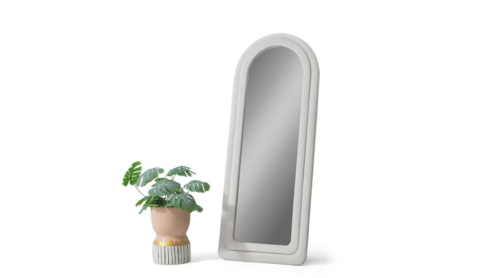 Doğa Dalgalı Çerçeveli 170x65 Cm Oval Boy Aynası