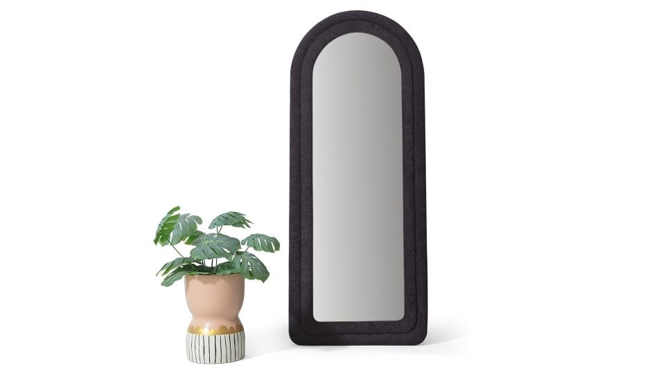 Doğa Dalgalı Çerçeveli 170x65 Cm Oval Boy Aynası