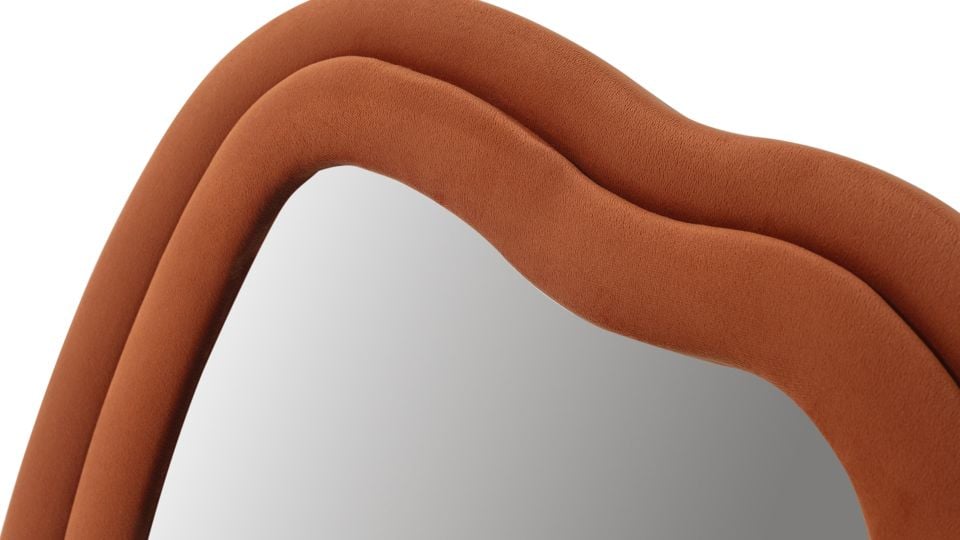 Sun Dalgalı Çerçeveli 170x65 Cm Oval Boy Aynası