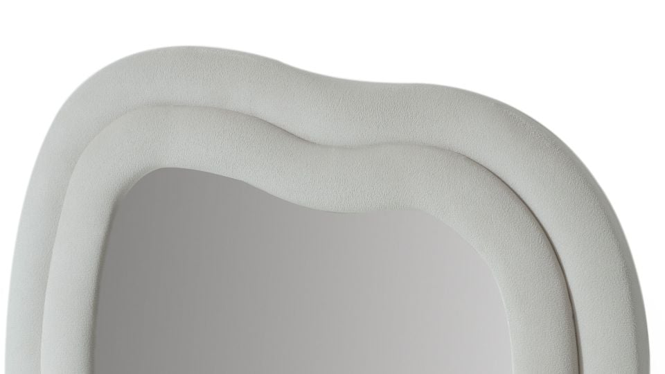 Sun Dalgalı Çerçeveli 170x65 Cm Oval Boy Aynası