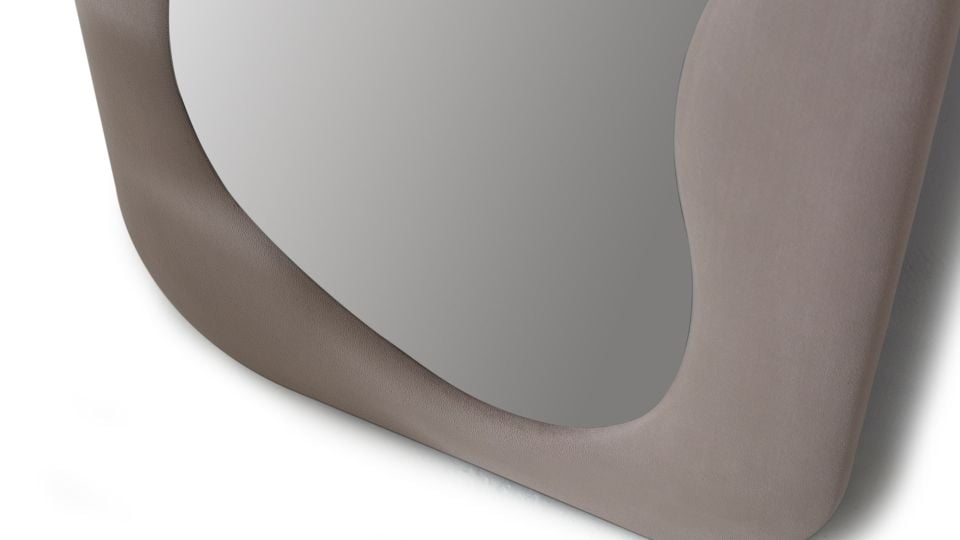 Pera Dalgalı Çerçeveli 170x65 Cm Oval Boy Aynası