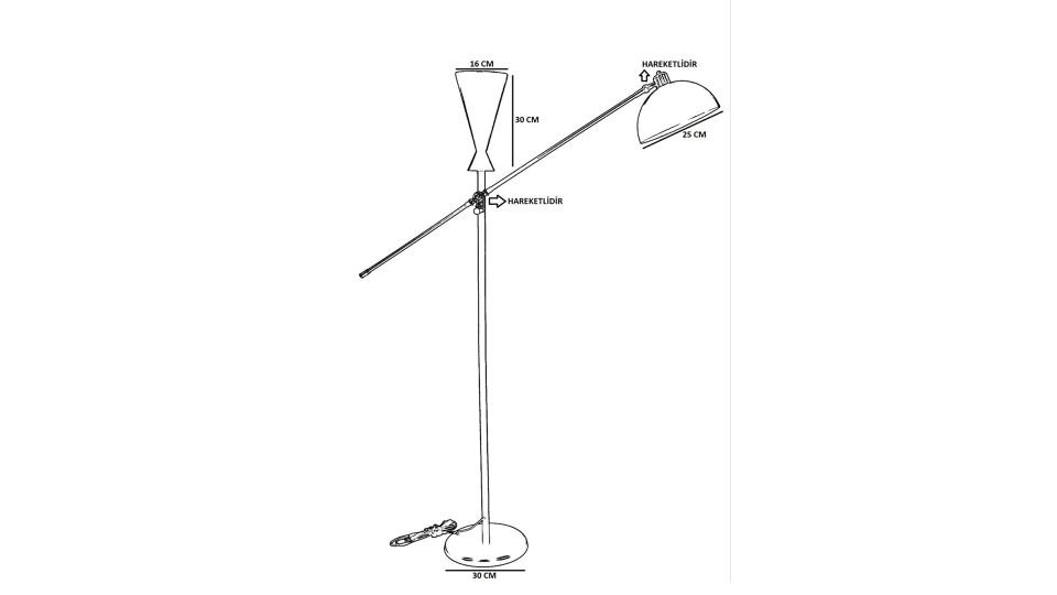 Toronto Siyah Lambader Retro 3 Başlıklı