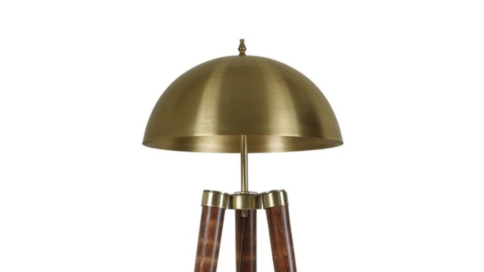 Stil Ceviz Lambader Eskitme Büyük Retro Başlıklı